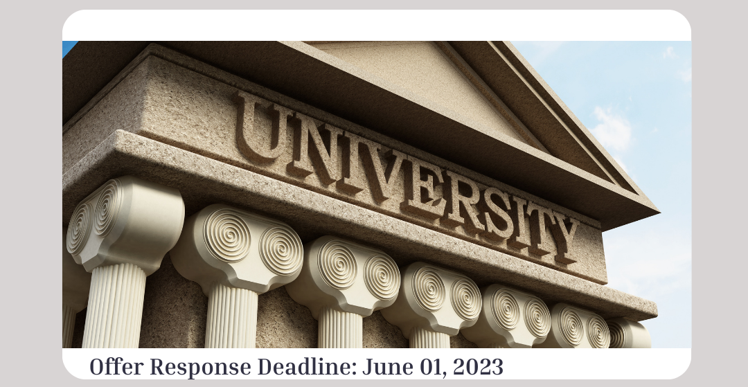 Jun. 1: Offer Response Deadline